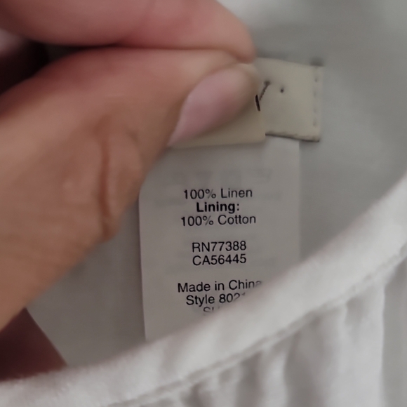 J.Crew Linen Elegant White Spaghetti Strap Lined Maxi Dress - Picture 8 of 9